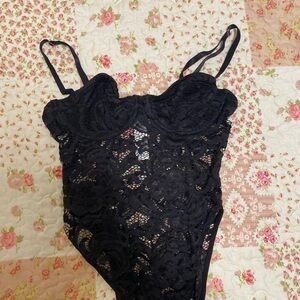 Black Lace Bodysuit